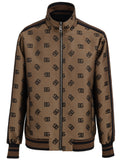 Dolce & Gabbana logo all-over zip jacket