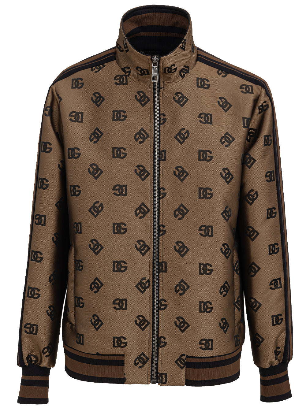 Dolce & Gabbana logo all-over zip jacket
