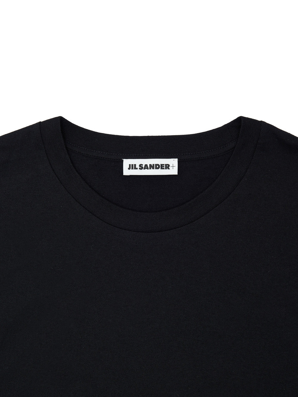Black Long Sleeve T-Shirt with Jil Sander Embroidery Logo
