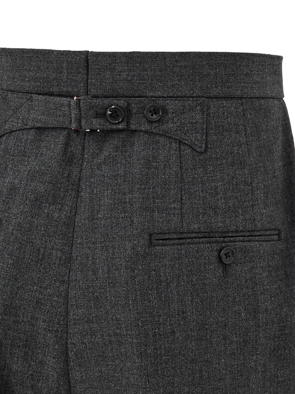Thom Browne Grey Wool Tailored Trousers