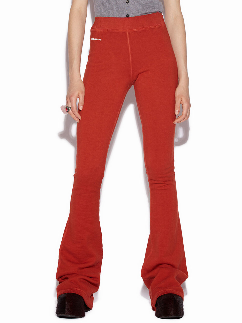 Dsquared2 High Waisted Flared Sweat Pants