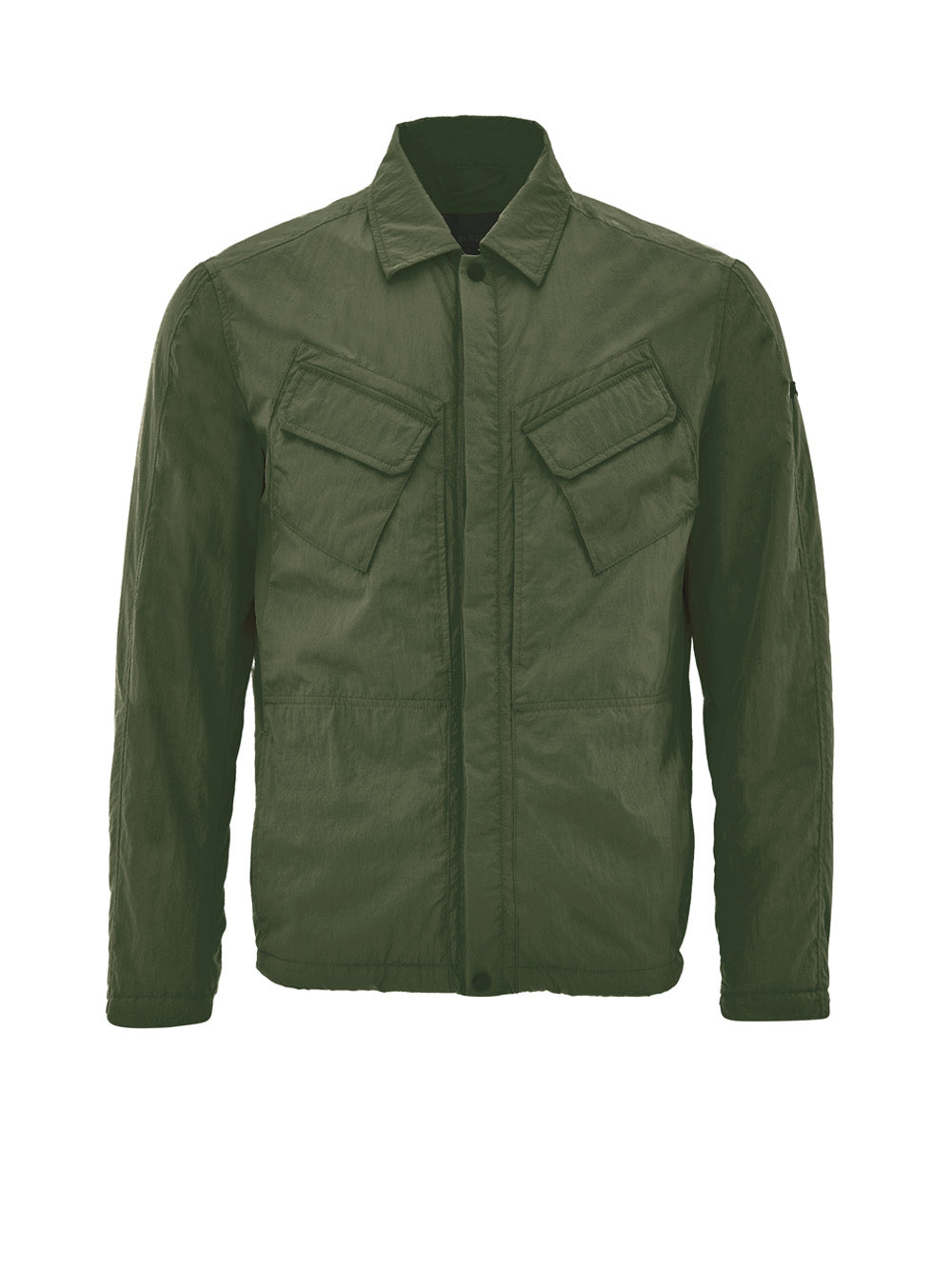 Paul & Shark Green Technical Fabric Overshirt Jacket