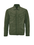 Paul & Shark Green Technical Fabric Overshirt Jacket