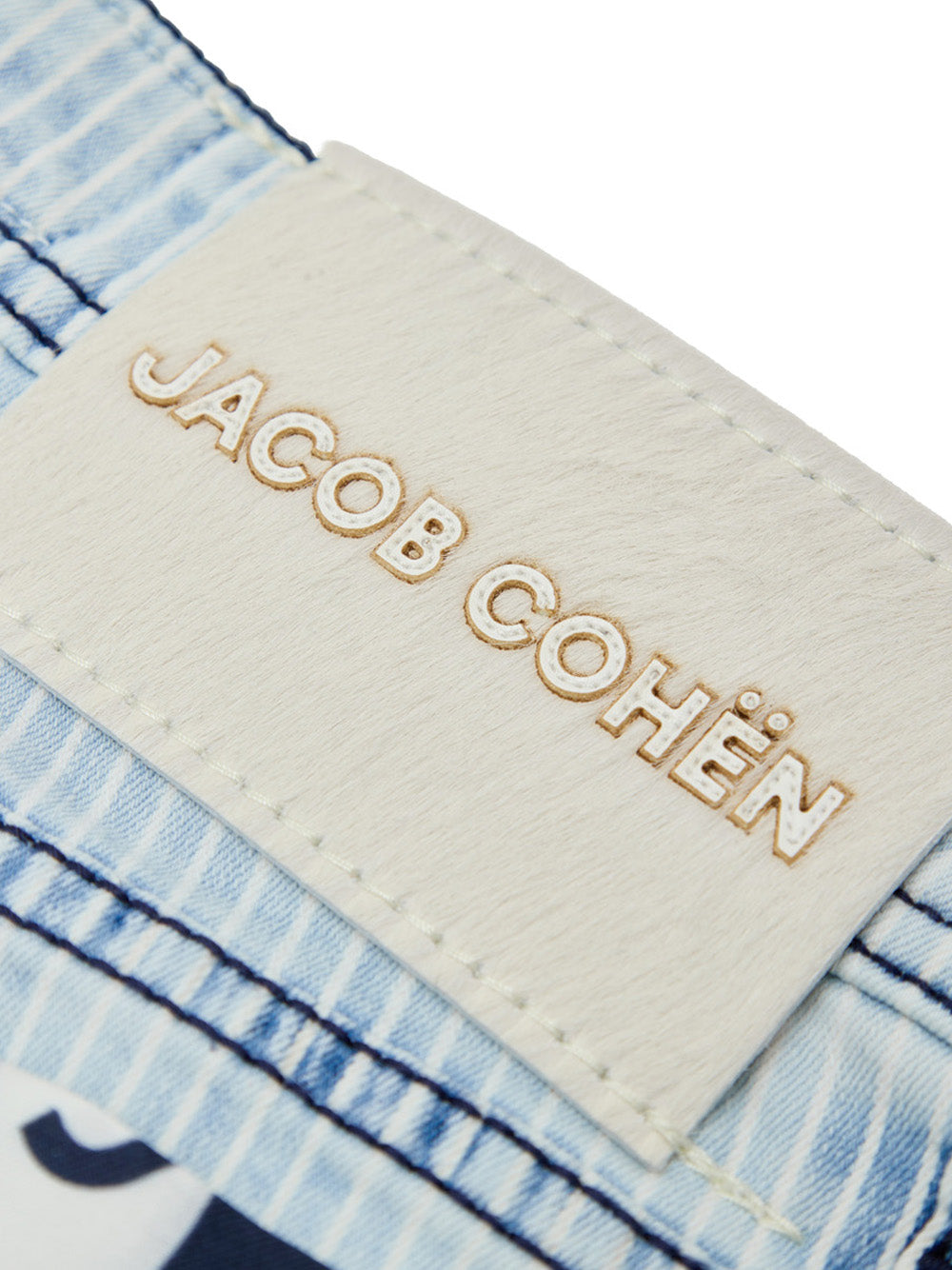 Jeans Bard in Denim Chiaro a Righe Jacob Cohen