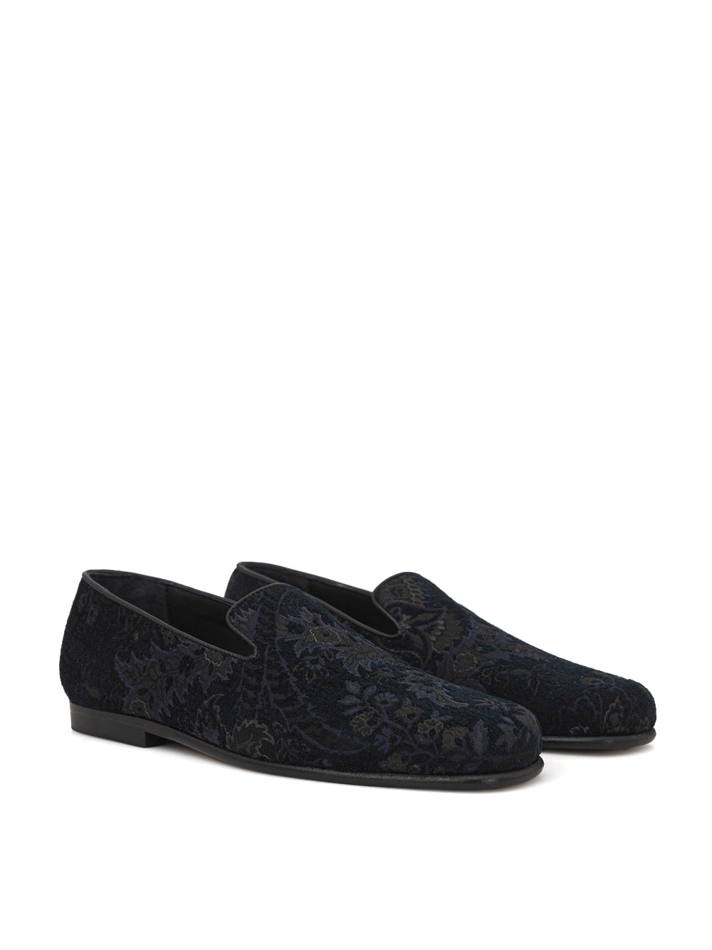 Etro Jacquard Flower Print Loafers