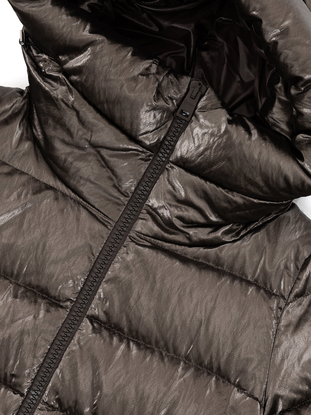 Long padded parka with hood Herno