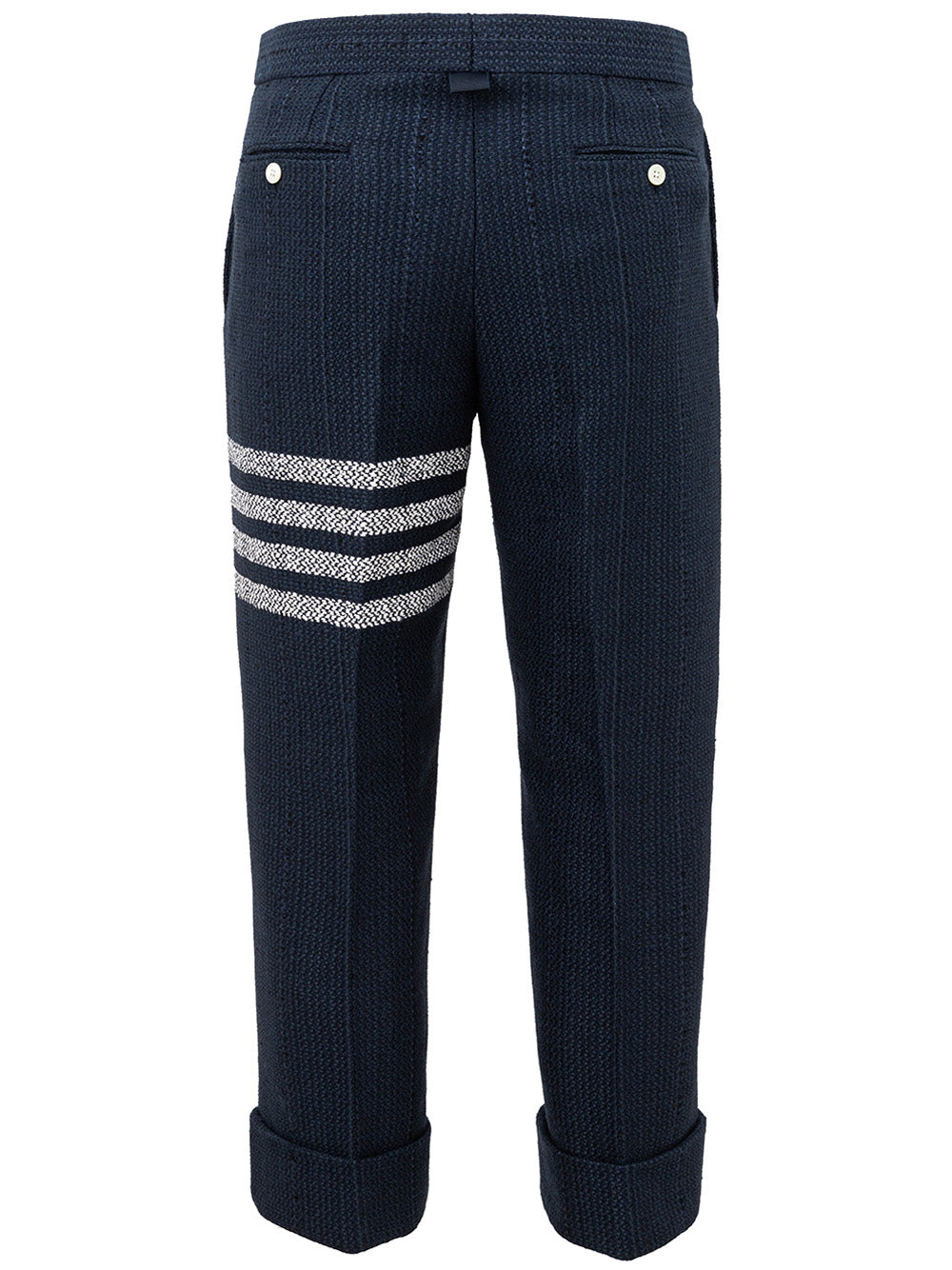 Thom Browne Men Cigarette Trousers Blue