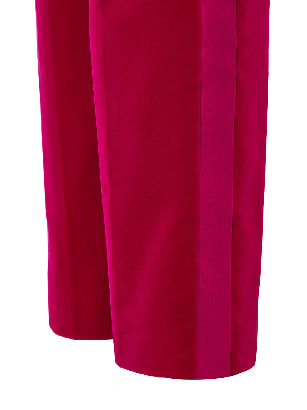 Tom Ford Fuchsia Chenille Tuxedo Pants with Satin Band