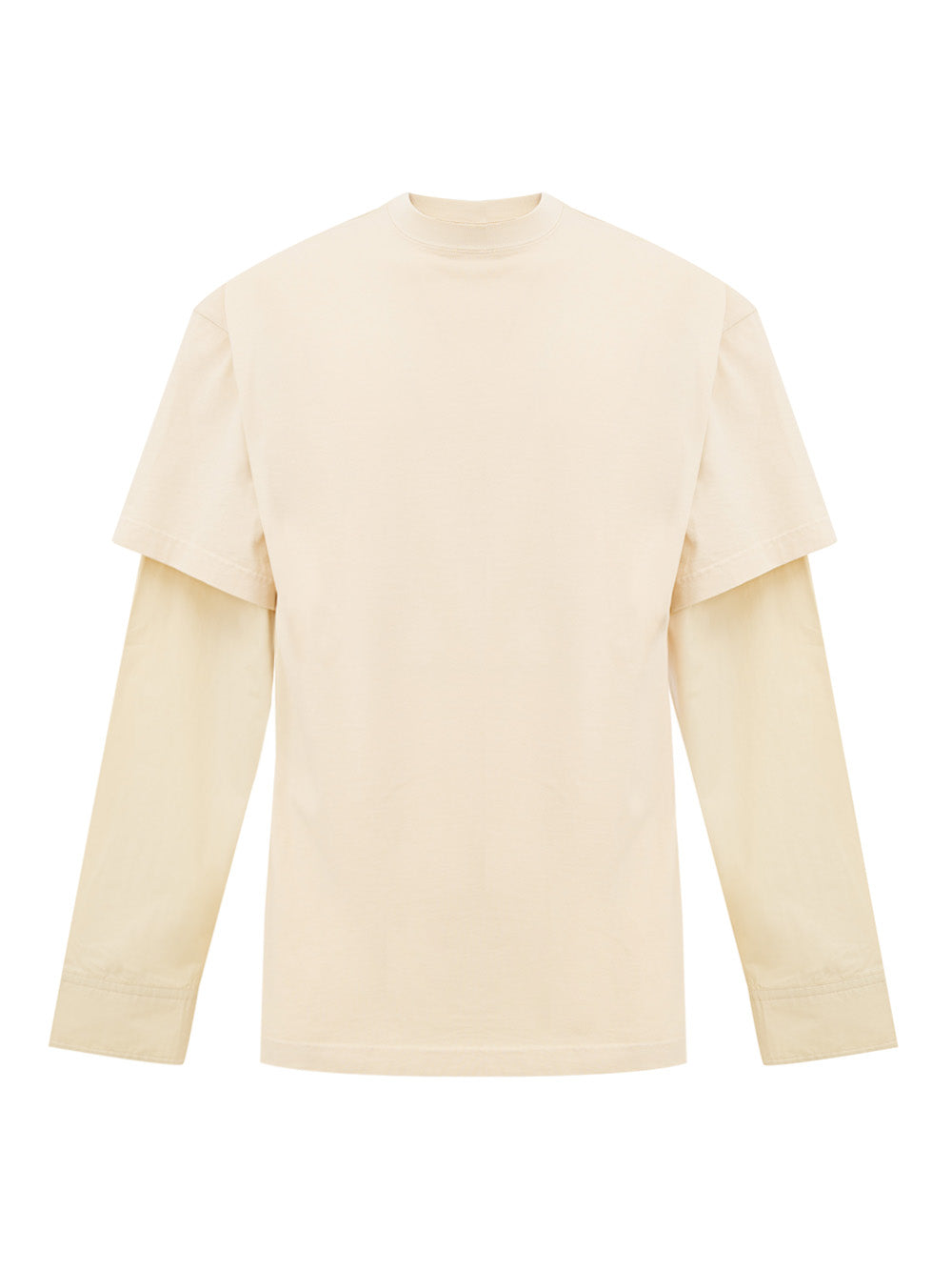 Layered Cream T-Shirt Balenciaga