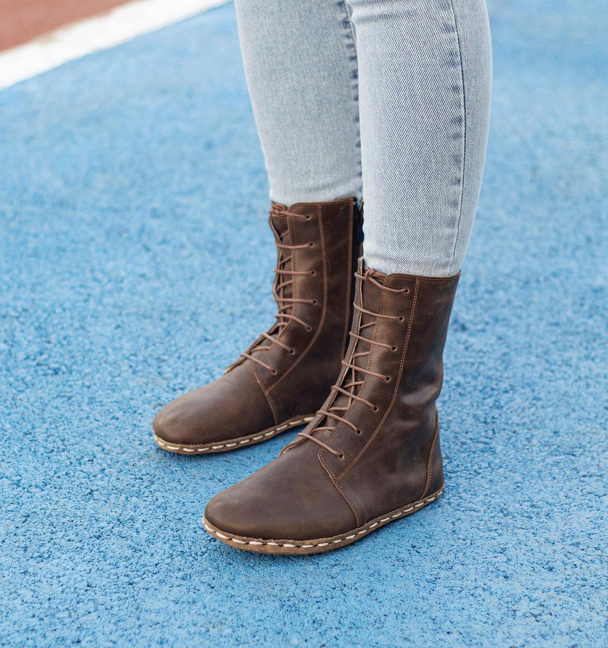 Earth women's ankle boot — wide toe box, zero-drop barefoot last