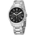 Fossil Grant FS4736 chronograph watch with black dial and stainless steel bracelet