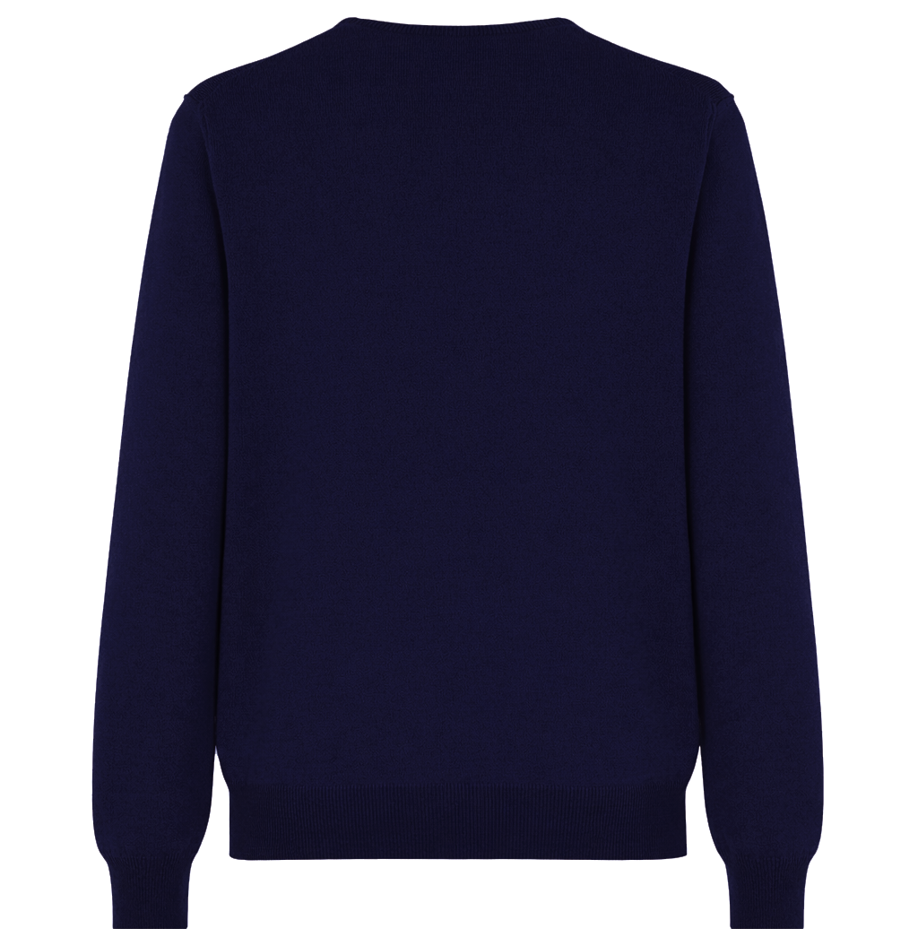 Bagutta Men Crew Neck Gauge Night Sweaters Blue