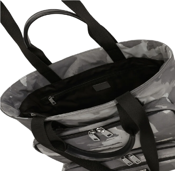 Dolce & Gabbana Men Backpack Camo Black White Camouflage