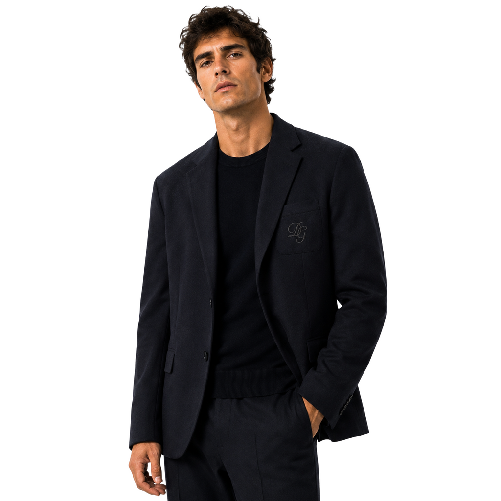 Dolce & Gabbana Men Jacket Single-Breasted Blue