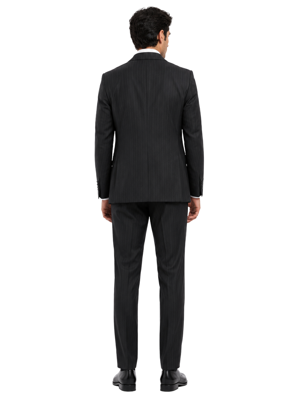 Ermenegildo Zegna Fabric Men Suit Wool Pinstripe Blue