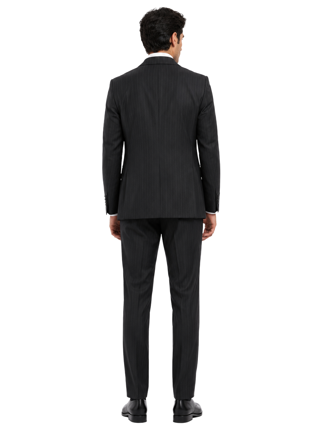 Ermenegildo Zegna Fabric Men Suit Wool Pinstripe Blue