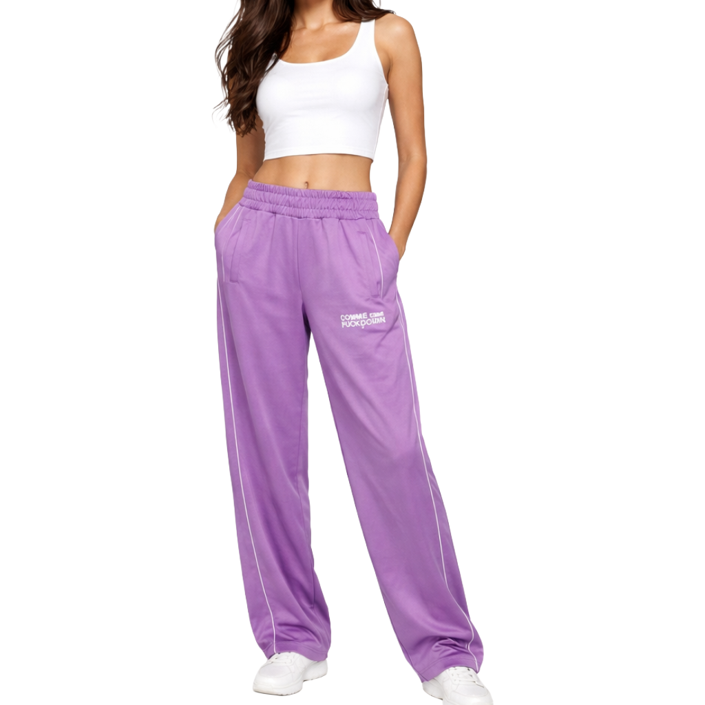 Comme Des Fuckdown Women Trousers Tessuto Tecnico Purple