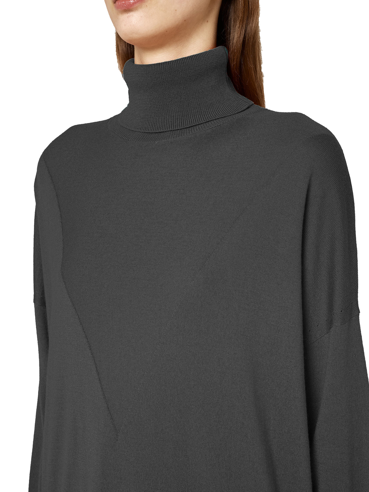 Alpha Studio Women Turtleneck Intarsio Scuro Grey