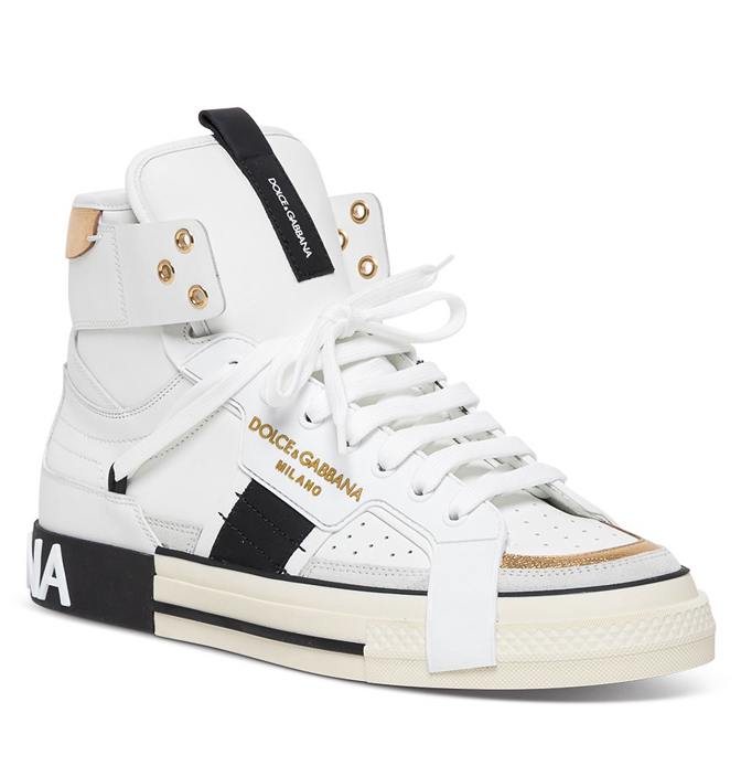 Dolce & Gabbana Men Sneaker Alta Dauphine Sneakers White