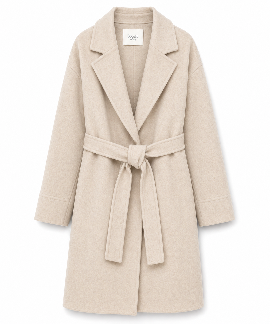 Bagutta Women Coat Wool Belt Beige