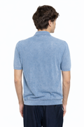 Alpha Studio Men Polo Piquet Light Blue