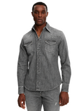 Dolce & Gabbana Men Shirt Denim Grey