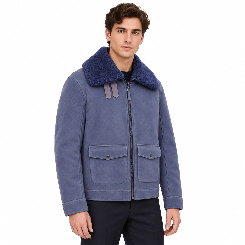 Dolce & Gabbana Men Jacket Montone Blue