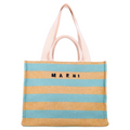 Marni Women Marni Embroidered Raffia Tote Bag Multicolor