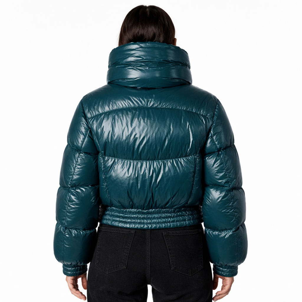 Parajumpers Women Down Jacket Short Petrolio Green