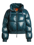 Parajumpers Women Down Jacket Short Petrolio Green