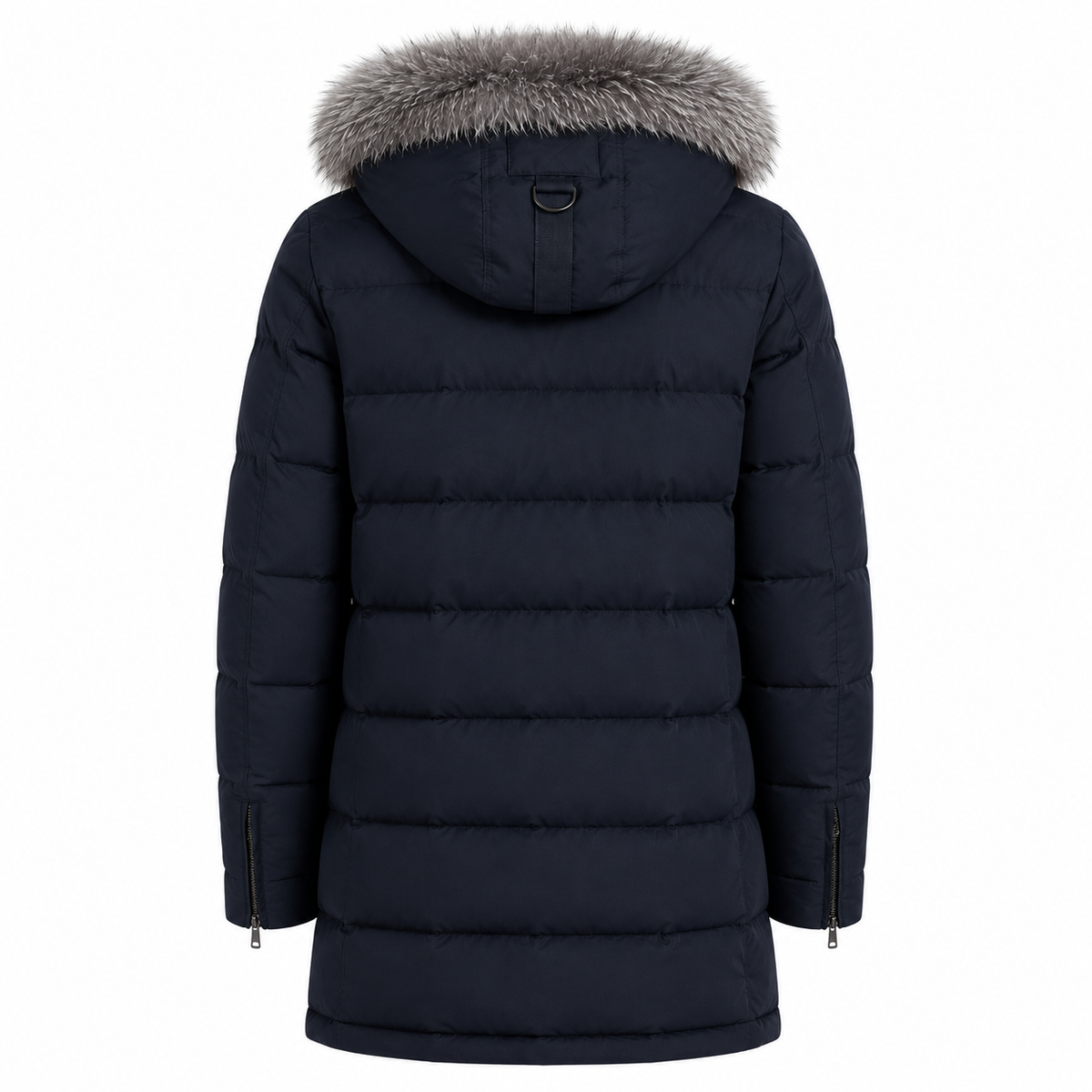 Moose knuckles Men Jacket Long Hooded Black