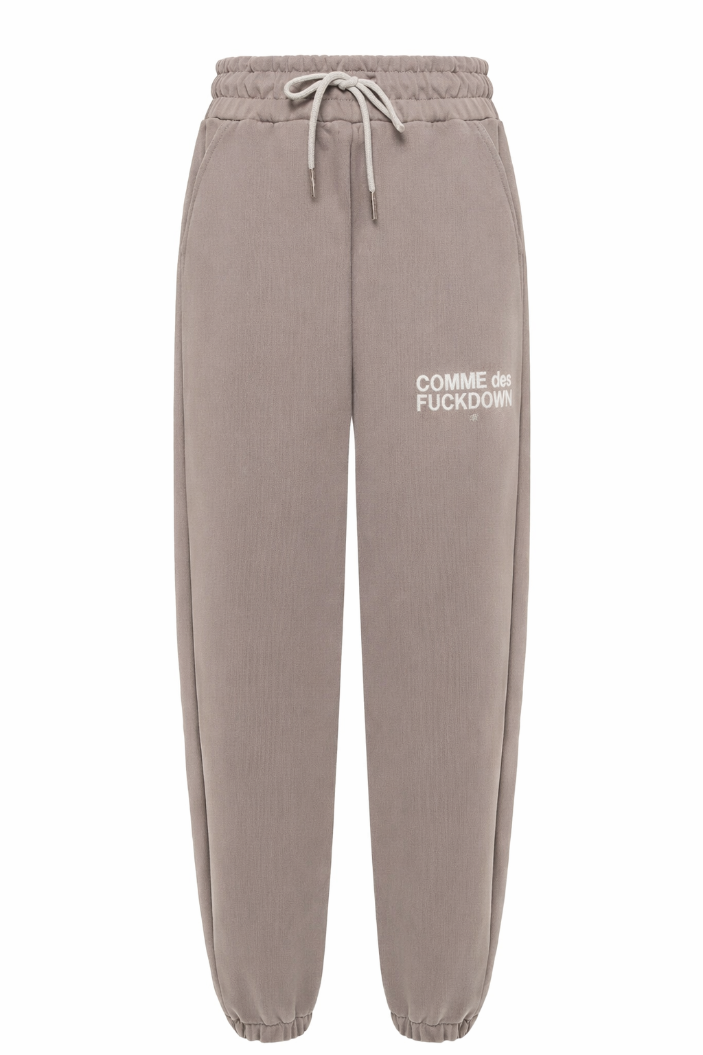 Comme Des Fuckdown Women Trousers Sweatshirt Embroidered Grey