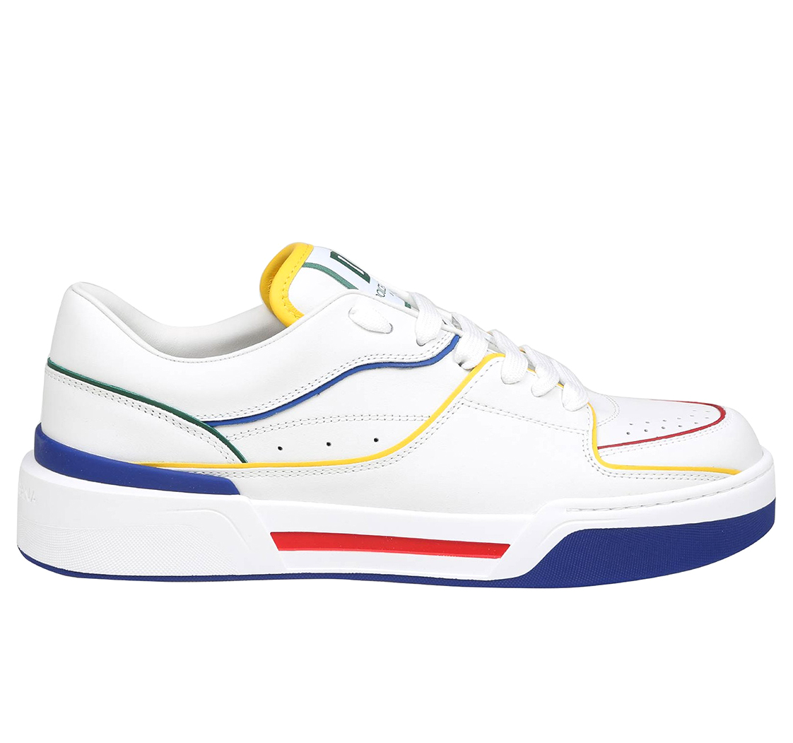 Dolce & Gabbana Men Sneakers Basse Vit Nappato White