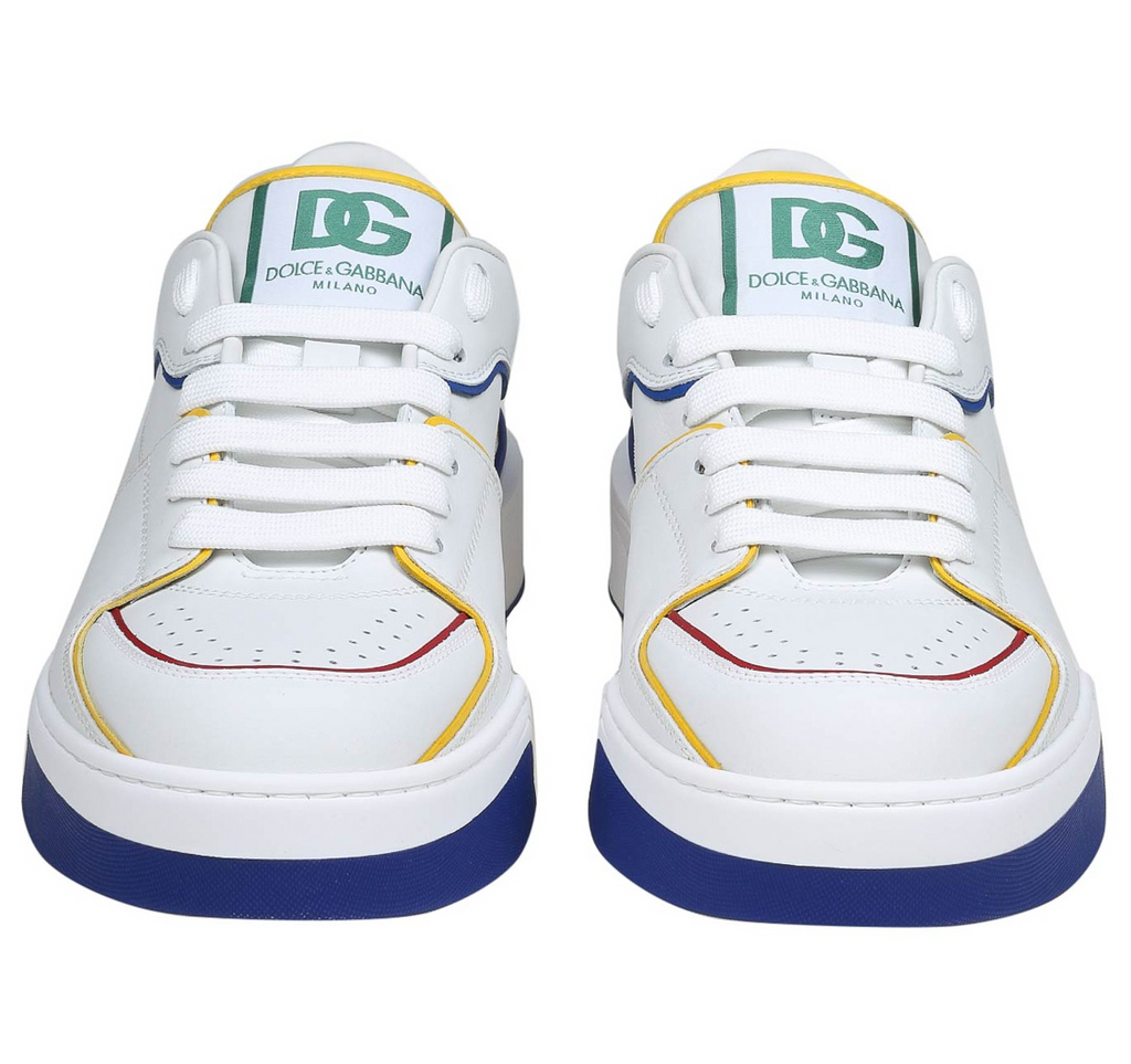 Dolce & Gabbana Men Sneakers Basse Vit Nappato White