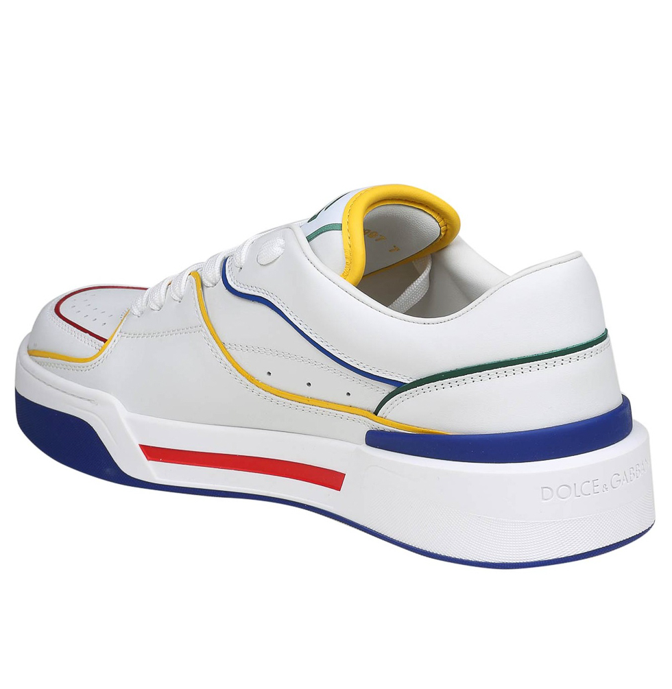 Dolce & Gabbana Men Sneakers Basse Vit Nappato White