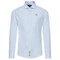 La Martina Men Shirt Dobby Poplin Light Blue
