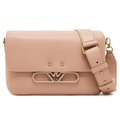 Emporio Armani Women Shoulder Bag Soft Leather Beige