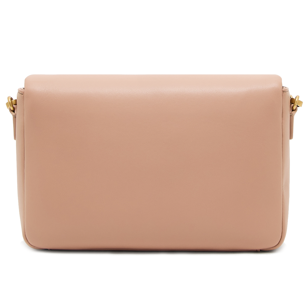 Emporio Armani Women Shoulder Bag Soft Leather Beige