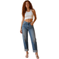 Balmain Women Jeans Risvolto Blue