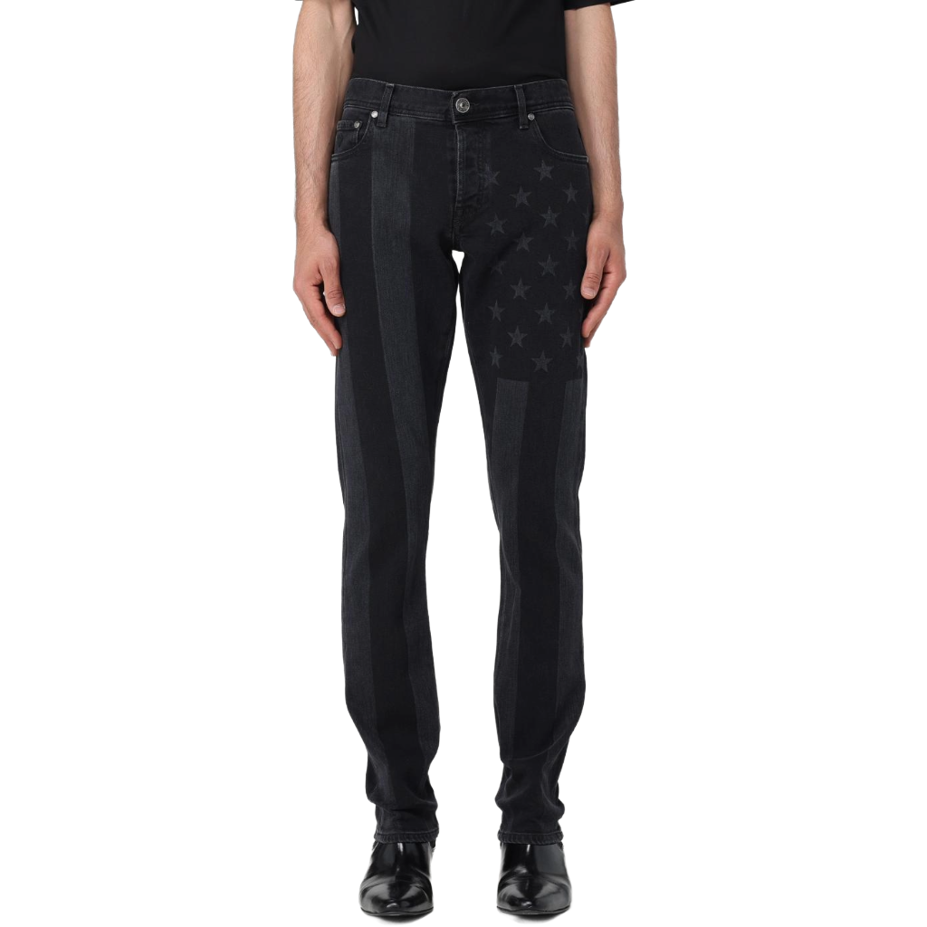 Victory Gate Men Jeans Black