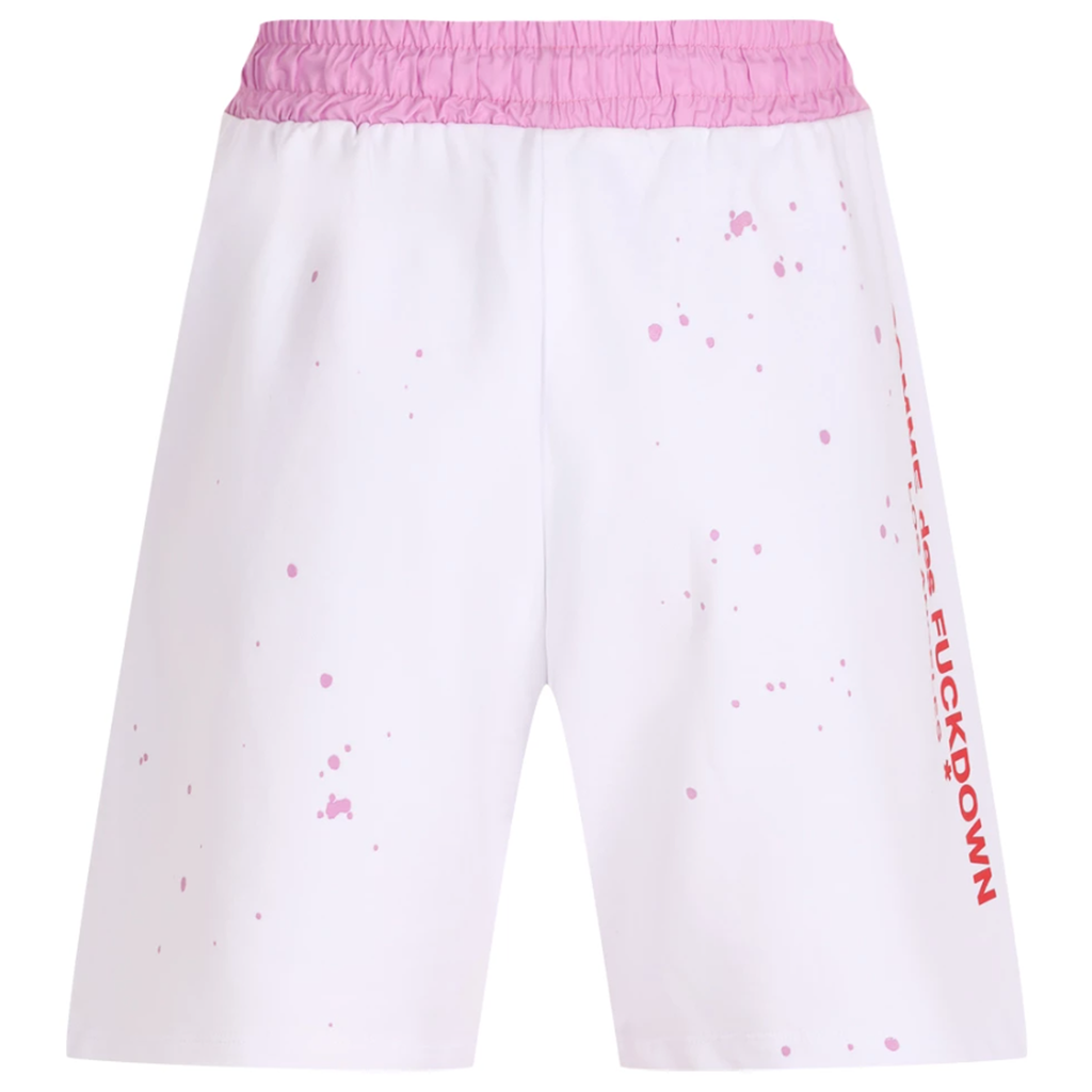 Comme Des Fuckdown Women Print Palme Shorts White