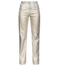 Pinko Women Jeans Roxanne Straight Silver Grey