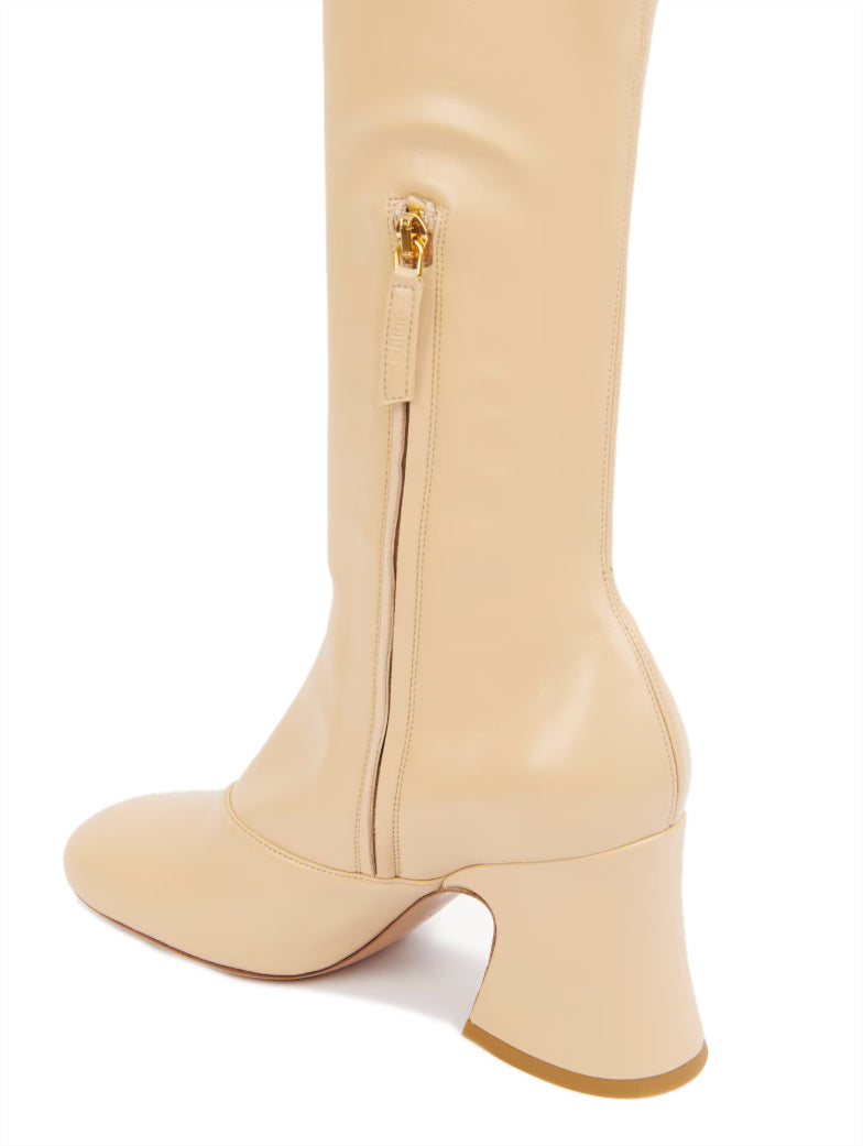 Chloé Women Janis Heeled Boot Beige