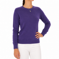 Emilio Romanelli Women Knit Cashmere Crew Neck Purple
