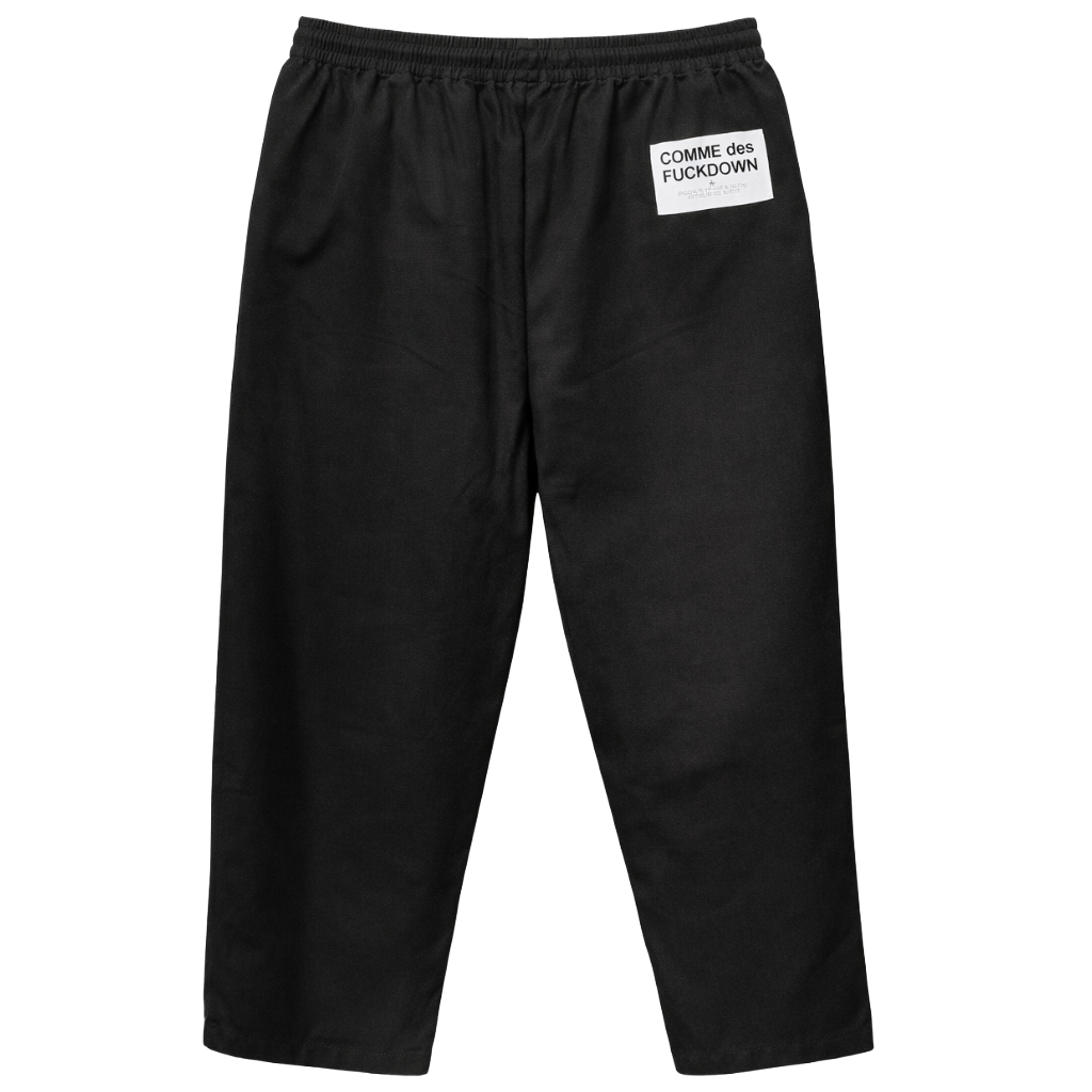 Comme Des Fuckdown Men Trousers Drawstring Black