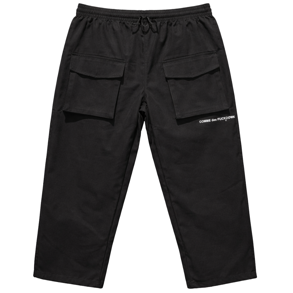 Comme Des Fuckdown Men Trousers Drawstring Black