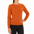 Emilio Romanelli Women Knit Cashmere Crew Neck Orange