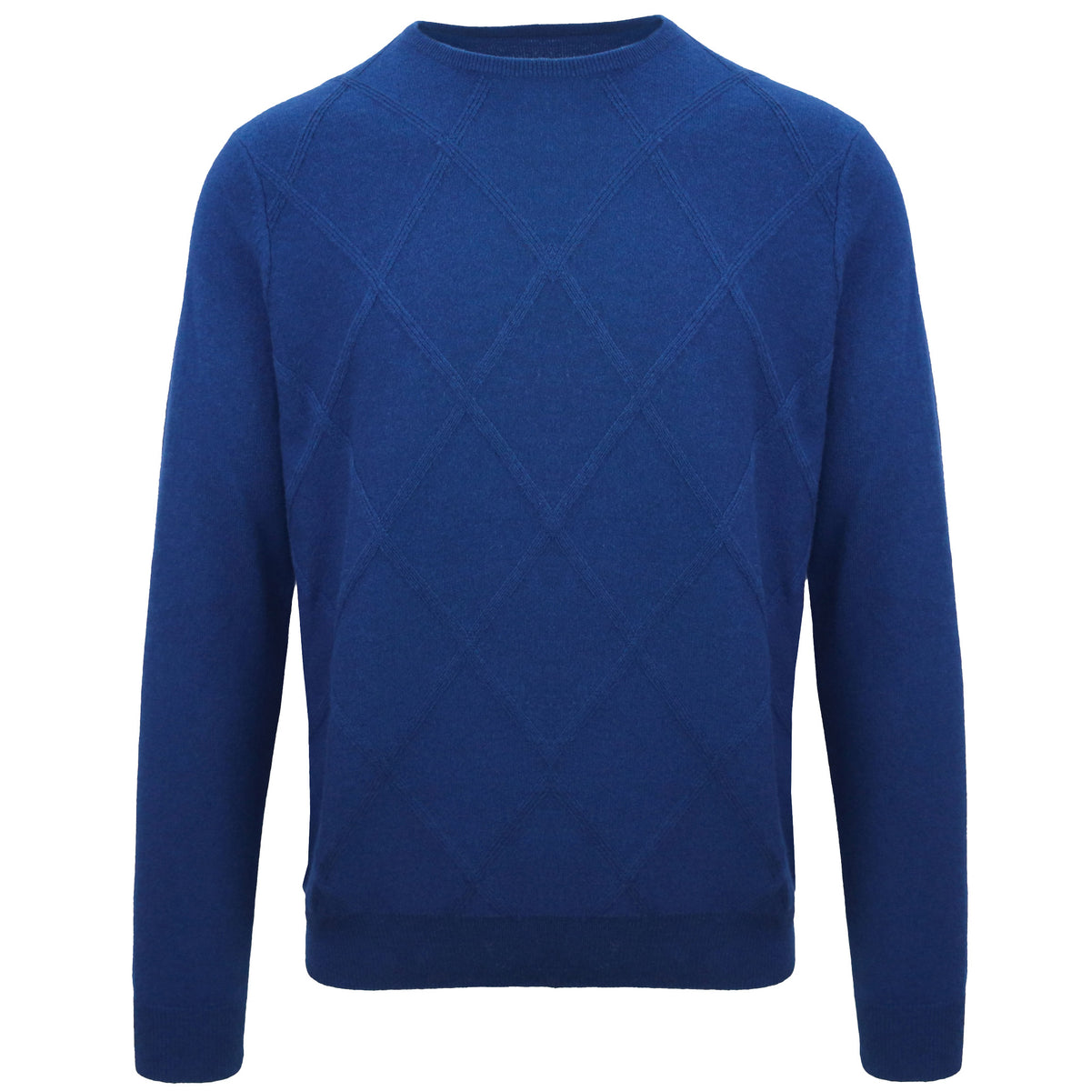 Malo Men Crew Neck Cashmere Zaffiro Sweaters Blue
