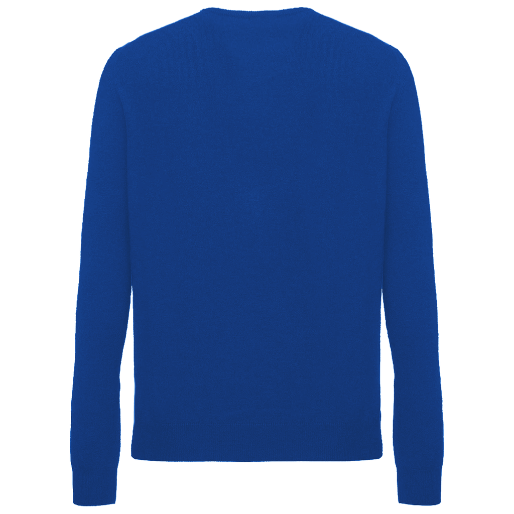 Malo Men Crew Neck Cashmere Zaffiro Sweaters Blue