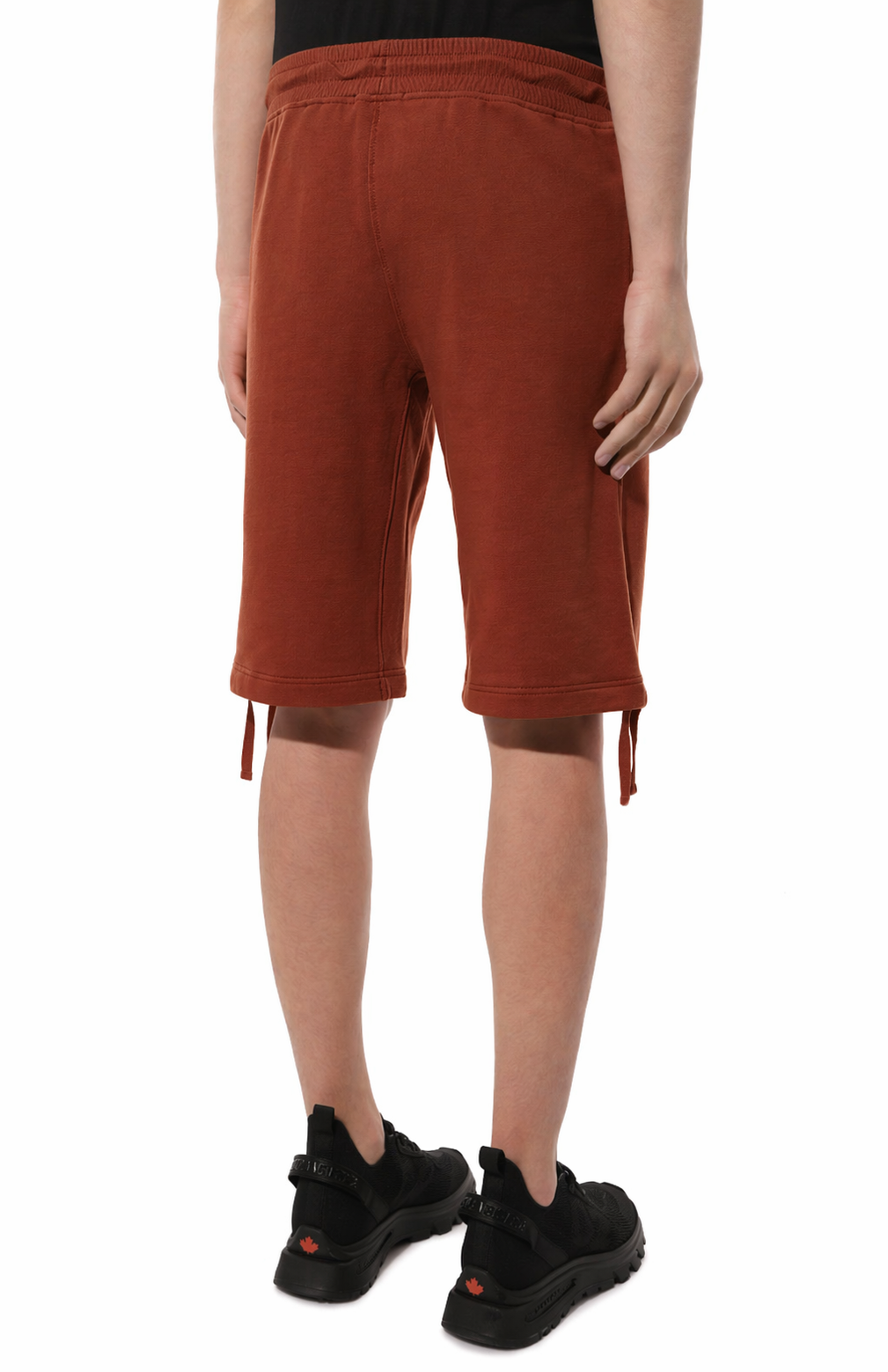 C.P. Company Men Bermuda Shorts Cargo Raised Fleece Brown